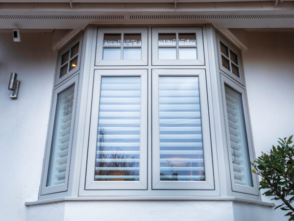 Epwin flush casement window in white with traditional proportions and deep bottom rail