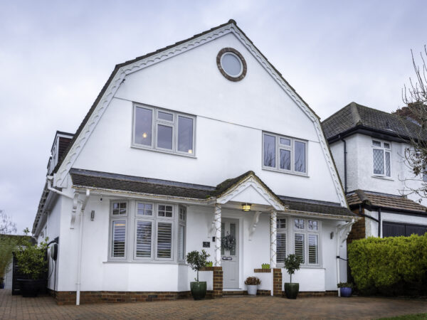 lush uPVC casement windows fitted to a period-style home exterior