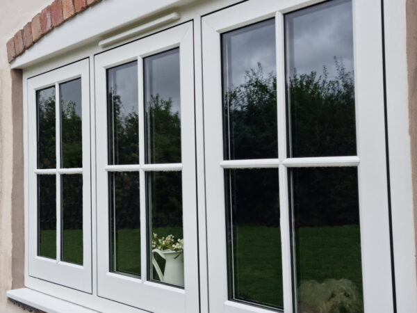 Flush casement window installed on a brick residential property in Northamptonshire