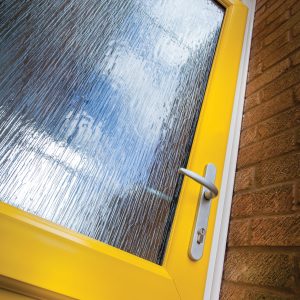 uPVC door exterior view with clean white finish