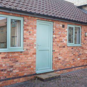 Durable uPVC back door fitted to residential property